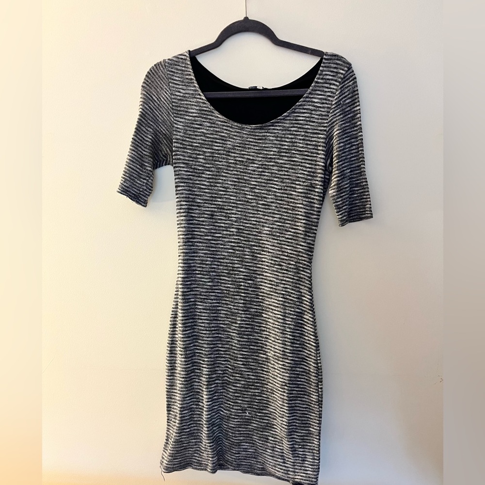 Charlotte Russe Black Striped Dress